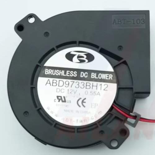 Ailand 9733 DC 12V 24V Brushless Blower Fan 97x33mm Ball Bearing 2 PIN Cable Turbo Cooling Fan